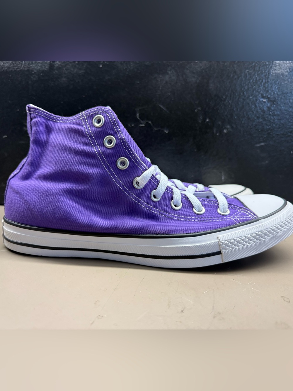 New Unisex Converse All Star Hi Top Electric Purple 137833F Size Men 4/Women 6